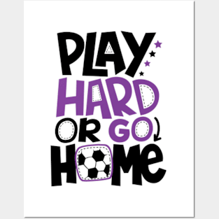 Play Hard or go Home, Purple © GraphicLoveShop Posters and Art